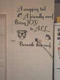 A Wagging Tail A Friendly Woof - Staffie/Staffy Wall Sticker